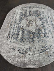 Турецкий ковер QUANTUM-03007G-GREY-GREY-OVAL