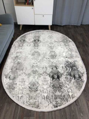 Турецкий ковер DOKU-9354A-CREAM-BEIGE-OVAL