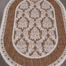 Ковёр VEGAS-S001-BROWN-CREAM-OVAL