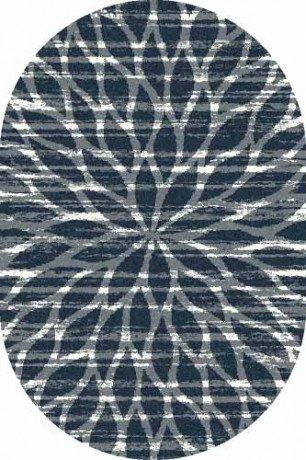Овальный ковер PLATINUM T626 NAVY-BLUE