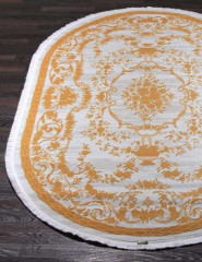 Турецкий ковер TRUVA-08330C-ORANGE-ORANGE-OVAL