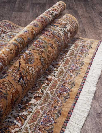 Иранский ковер QUM-617-BEIGE-STAN