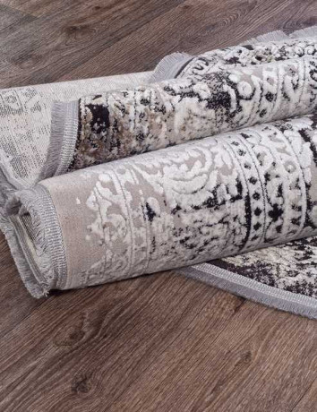 Турецкий ковер ROXANNE-17102-L-GREY-D-GREY-OVAL