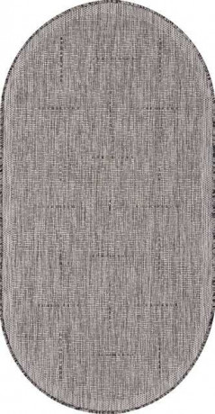 Ковёр VEGAS-S008-GRAY-OVAL