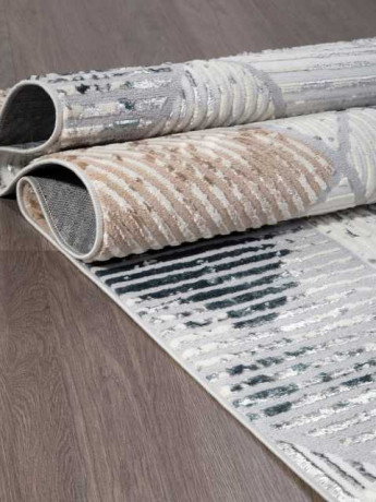 Турецкий ковер PERU-C073A-D-GREY-SHIRINK-BLUE-FDY-STAN