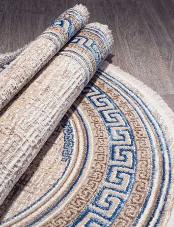 Турецкий ковер REGINA-O0274-030-BLUE-OVAL