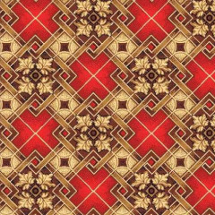 Палас ''Паркет Красный''