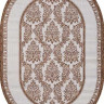 Ковёр VEGAS-S001-CREAM-BROWN-OVAL