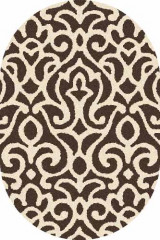 Овальный ковер PLATINUM T627 BROWN