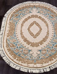 Ковёр ROXY D735-BLUE-OVAL