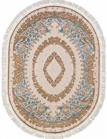 Ковёр ROXY D735-BLUE-OVAL