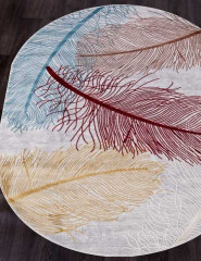 Турецкий ковер TOKIO-17982A-CREAM-GREY-OVAL