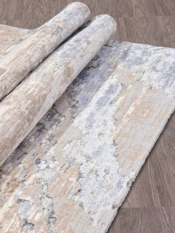 Турецкий ковер PERU-D038A-D-GREY-SHIRINK-BLUE-FDY-STAN