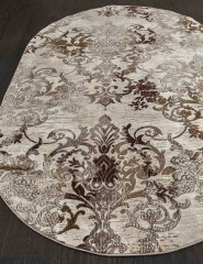 Турецкий ковер QUANTUM-03011B-BROWN-BROWN-OVAL