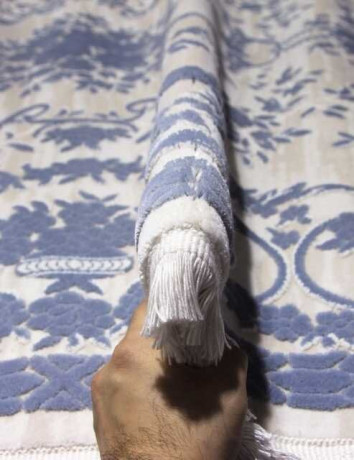 Турецкий ковер TRUVA-08330T-BLUE-BLUE-OVAL