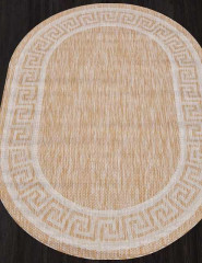Ковёр VEGAS-S002-BEIGE-OVAL
