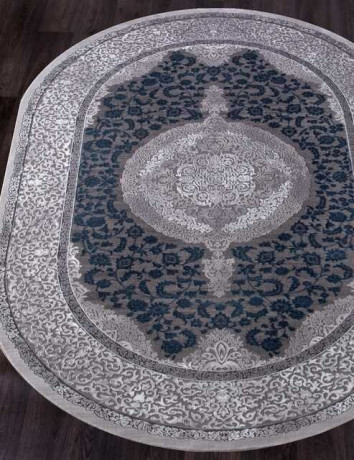 Турецкий ковер QUANTUM-03014G-GREY-GREY-OVAL