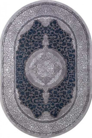Турецкий ковер QUANTUM-03014G-GREY-GREY-OVAL