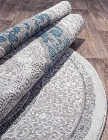 Турецкий ковер QUANTUM-03014G-GREY-GREY-OVAL