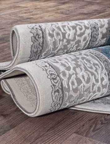 Турецкий ковер QUANTUM-03014G-GREY-GREY-OVAL