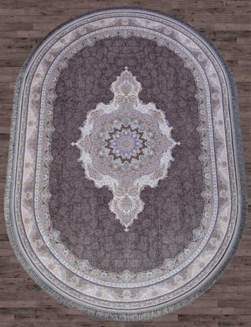 Иранский ковер FARSI 1200 G252-DARK-GRAY-OVAL