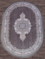 Иранский ковер FARSI 1200 G252-DARK-GRAY-OVAL