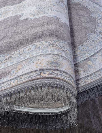 Иранский ковер FARSI 1200 G252-DARK-GRAY-OVAL