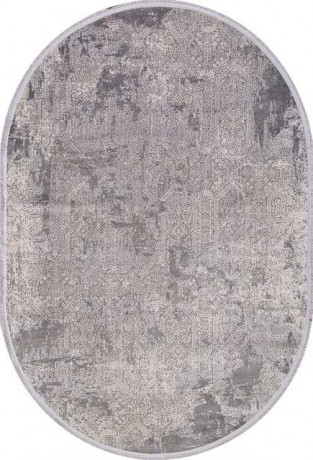 Турецкий ковер BIBLOS-9300-GREY-OVAL