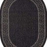 Ковёр VEGAS-S002-BLACK-OVAL