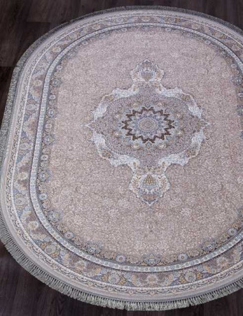 Иранский ковер FARSI 1200 G252-LIGHT-GRAY-OVAL