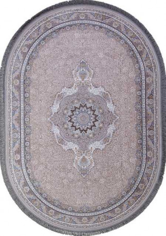 Иранский ковер FARSI 1200 G252-LIGHT-GRAY-OVAL