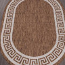 Ковёр VEGAS-S002-BROWN-CREAM-OVAL