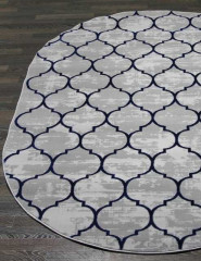 Турецкий ковер PACHA-07822G-POLY-C-A-GRI-POLY-OVAL