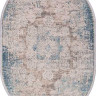 Турецкий ковер BIBLOS-9304-BEIGE-BLUE-OVAL