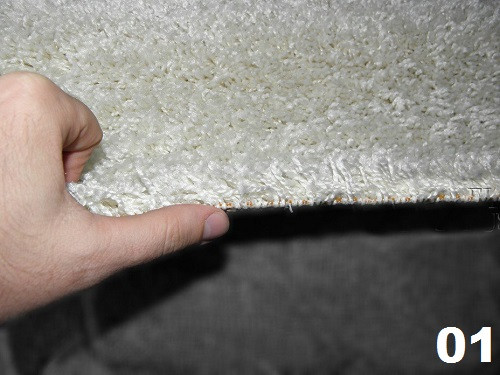 Ковролин бытовой "Шагги Белый"