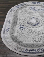 Турецкий ковер PACHA-07823G-POLY-C-GRI-POLY-C-OVAL