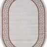 Ковёр VEGAS-S002-CREAM-BROWN-OVAL