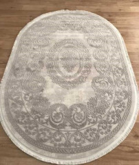 Турецкий ковер TRUVA-08455G-GREY-GREY-OVAL