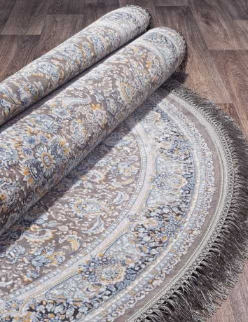 Иранский ковер FARSI 1200 FARSI-1200-G256-GRAY-OVAL