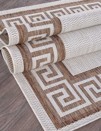 Ковёр VEGAS-S002-CREAM-BROWN-STAN