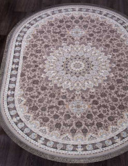Иранский ковер FARSI 1200 G253-LIGHT-GRAY-OVAL
