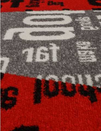 Ковёр RIO C081-GRAY-RED-STAN