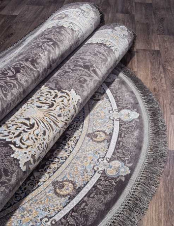Иранский ковер FARSI 1200 G247-DARK-GRAY-OVAL