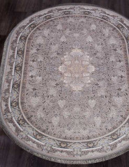 Иранский ковер FARSI 1200 G247-LIGHT-GRAY-OVAL