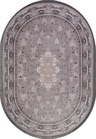 Иранский ковер FARSI 1200 G247-LIGHT-GRAY-OVAL