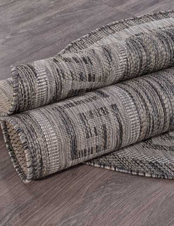 Ковёр VEGAS-S002-DARK-GRAY-OVAL