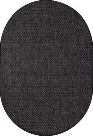 Ковёр VEGAS-S115-BLACK-OVAL