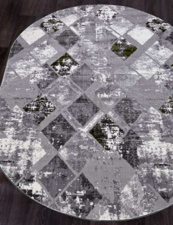 Турецкий ковер SATINE-S110B-KOYU-GREY-COKEN-GREEN-OVAL