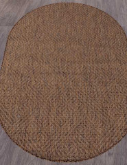 Ковёр VEGAS-S115-BROWN-OVAL