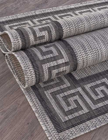 Ковёр VEGAS-S002-GRAY-BLACK-STAN